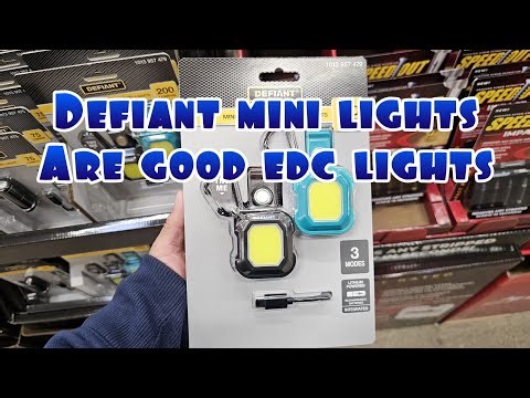Defiant mini lights are good for edc...