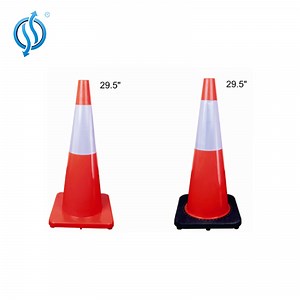 [Hot Item] PVC Cone Traffic Black Base PVC Road Safety Cone
