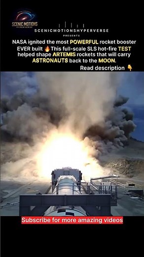 NASA Ignites the Most Powerful Rocket Booster Ever Built 🔥 | Artemis SLS Test
