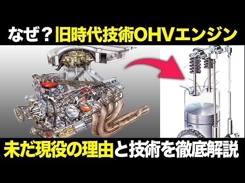 なぜ今も現役？OHVエンジンの仕組み・歴史・秘密を徹底解説【ゆっくり解説】【クルマの雑学】