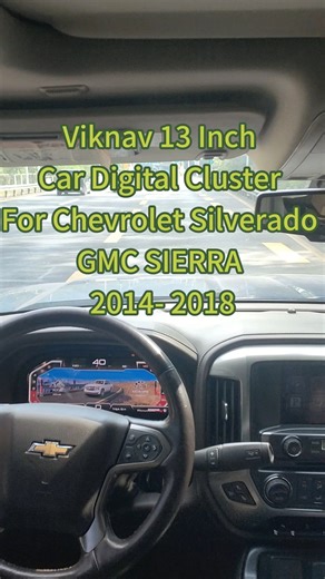 I never expected it to turn out like this... #carmods #dashboard #chevrolet #GMC #silverado 13 Inch Car Digital Cluster For Chevrolet Silverado GMC SIERRA 2014-2018 | viknav car radio
