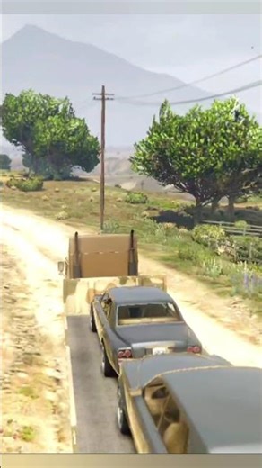 Heavy truck trailer with clean Rolls-Royce 😰struggle to hill in gta 5 😨😨 part2#gta #gaming #games