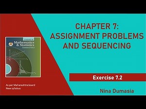 12th Commerce | Assignment Problem and sequencing - Exercise 7.2