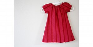 Infant Peasant Dress FREE pattern, tutorial   video (size 0-3 months) - Sew Modern Kids