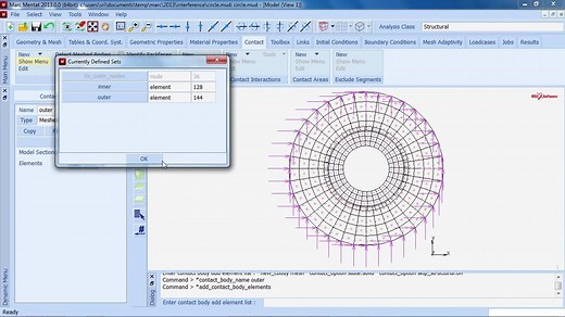 MSC Marc 2013 Tutorial 干涉配合分析教程 - Interference Fit