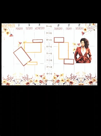 Weekly Layout in my classic vertical happy planner. #wisedesigns #fallplannerspread #blackplannergirl #blackplannercommunity #CapCut