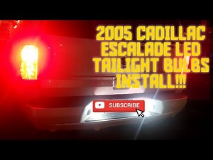 05 ESCALADE LED TAILIGHT BULBS INSTALL!!!