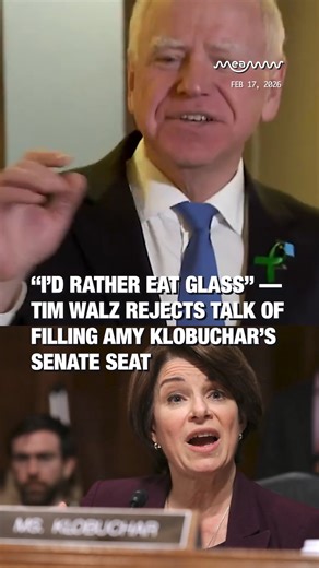 “I’d Rather Eat Glass” - Tim Walz Rejects Talk of Filling Amy Klobuchar’s Senate Seat When asked if he’d step in and fill Sen. Amy Klobuchar’s seat if she were elected governor, Walz said he’d rather “eat glass” than take her place in the U.S. Senate. #TimWalz #AmyKlobuchar #MinnesotaPolitics #USSenate #EatGlass #PoliticalQuotes #Democrats #WashingtonDC #GovernorVsSenator | MEAWW