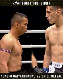 24M views · 10K reactions | Before Nong-O Gaiyanghadao defends his ONE Bantamweight Muay Thai World Title against Liam Harrison on August 26, take a look at his five-round World Title WAR with Brice Delval! 壘裡 #ONEonPrimeVideo1 | August 26 | Tickets  bit.ly/ONEFN1 | ONE Championship | Facebook