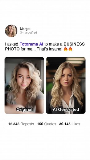 Fotorama - AI Photo Generator TikTok'ta