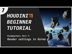 Houdini Beginner Tutorial - Essential Render Settings in Karma (Part 7)