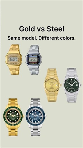 Gold vs Steel — Same watch, different color
