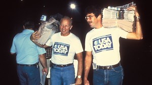 USA TODAY founder Al Neuharth ambitiously launched America's first national newspaper 40 years ago on Sept. 15, 1982. https://bit.ly/3U9w4Sj | USA TODAY Video