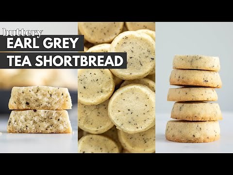 Earl Grey Shortbread Cookies | Fancy Tea Butter Cookies