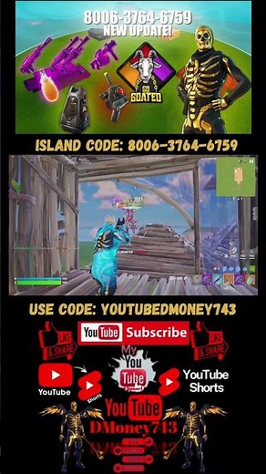 Fortnite Go Goated 🚨New Map🚨 ⭐️Island Code: 8006-3764-6759⭐️ ✅The Best Go Goated✅