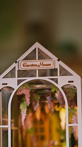 534K views · 10K reactions | Craft a charming miniature house adorned with exquisite artificial flowers, perfect for adding a touch of festive charm to your home. | Rolife | Facebook