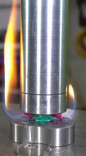 Hydraulic Press Vs Colorful Lighter – Explosive Slow Crush!