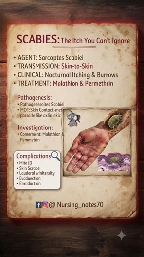 Scabies Nursing Notes: Symptoms, Transmission, & Treatment Explained