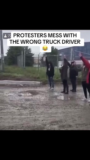 Protesters vs Truck Drivers: A Hilarious Showdown
