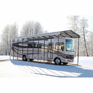 Arrow 14 ft. W x 42 ft. D x 14 ft. H Galvanized Steel Eggshell Finish RV Carport CPH144214