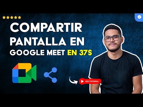 Cómo COMPARTIR tu PANTALLA en una REUNIÓN de GOOGLE MEET en 37S