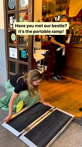 2.4K views · 62 reactions | Calling all wheelchair users! Do you want to take your mobility to the next level? A portable ramp may help. We utilize portable ramps during our group tours to ensure travelers are able to explore their destination freely. With a portable ramp, you can conquer curbs, steps, and other obstacles that might hinder your mobility.  Have you ever considered purchasing one? Do you think more businesses should invest in them? | Wheel the World | Facebook