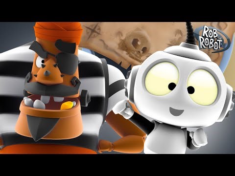 Pirate Treasure in Outer Space! 🚀 | Rob The Robot | Preschool Learning