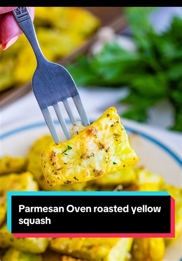 Oven Roasted Yellow Squash with Parmesan Cheese