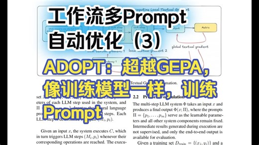 工作流Agent多Prompt联合优化（3）ADOPT：超越GEPA，像训练模型一样训练Prompt