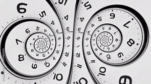 Infinite Clock Vortex, Animation.Full HD 1920×1080. 08 Second Long.