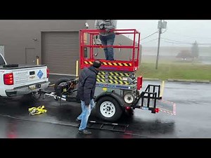 Zpro UTZ 3500 Scissor Lift trailer