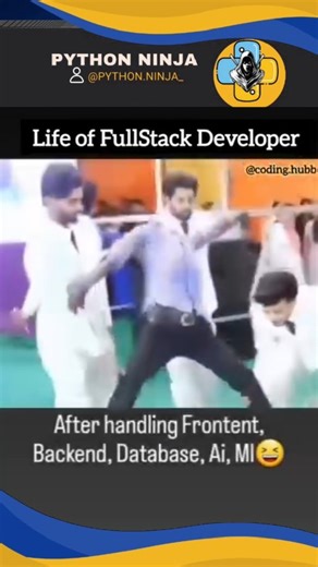 Anuj Malik ● AI & Coding Ninjas 🥷 on Instagram: "😂😂😂... . Follow for more @python.ninja_ . #code #coding #coder #programming #programmer #programmingmemes #programminghumor #error #computerscience #computersciencestudent #softwareengineer #softwareengineering #collage #informationtechnology #university #universitylife #cplusplus #cplusplusmemes #cplusplusdeveloper #java #javaprogramming #javamemes #javajavajava #javascript #javascriptdeveloper #js #css3 #html"