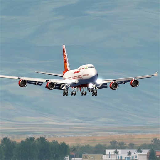 Air India A380 landing at Paine Field Airport – rare sight or perfect arrival? #AirIndia #A380 #landing #PaineField #aviation #planespotting | PJ Daddy