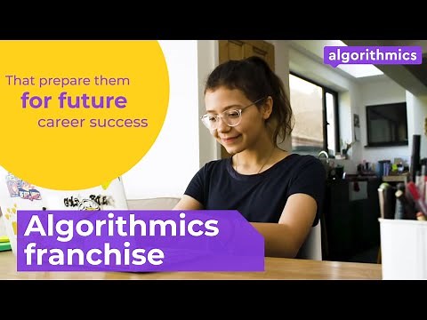 Start your business online. After-school classes for children with the Algorithmics franchise