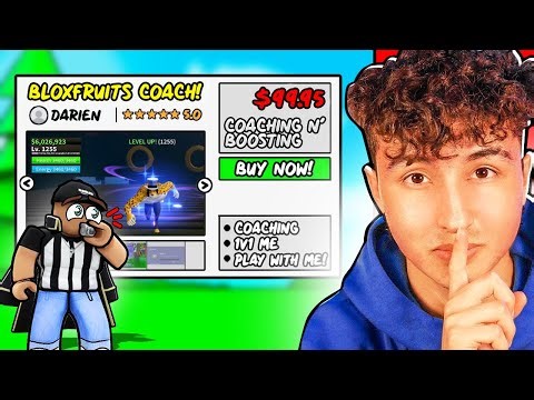 I Secretly Hired a Coach in Roblox BloxFruits!