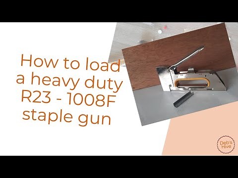 How to load a heavy duty R23 1008F staple gun/tacker/stapler.