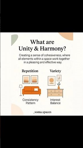 🌿Unity & Harmony in Interior Design | Design Psychology| Fifth principle of design!