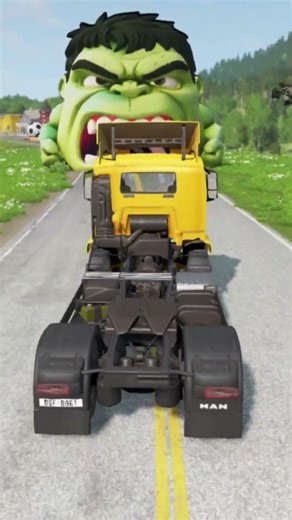 cars and trucks vs speedbump #123 #short #beamng #beamngdrive #trucksvs