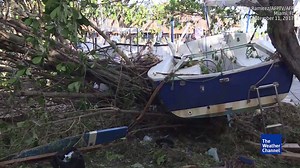 Dozens of boats were damaged at this Miami marina during Hurricane Irma | The Weather Channel