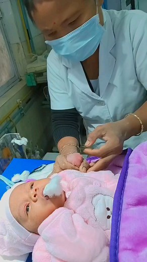 222K views · 1.5K reactions | This baby's blood being drawn for a blood test after birth #baby #viral #trending #crying #cleaning | Anoop Gautam | Facebook