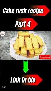 Cake Rusk Recipe Part 4 | @javedbakeshop #javedbakeshop