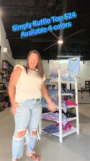 Our Simply Ruffle Tops are here—perfect for dressing up or keeping it casual! 💃 Available in 4 gorgeous colors and just $24 each! 😍 Whether you’re pairing it with jeans, shorts, or a cute skirt, this top is your new go-to for effortless style. 📍Come see us at Puddin’s Hatch Wagons, Steinhatchee! #SimplySouthernStyle #RuffleTop #SteinhatcheeStyle #CuteAndComfy #BoutiqueFinds #steinhatchee
