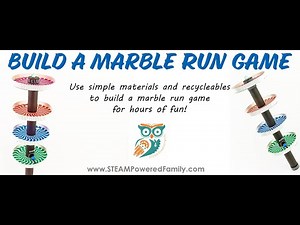 DIY Marble Run Game STEM Project