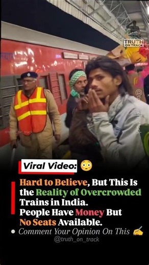 🚨 Overcrowded Train Reality in India | No Space Even in Reserved Coaches 🚆 | Viral Train Video 🚨