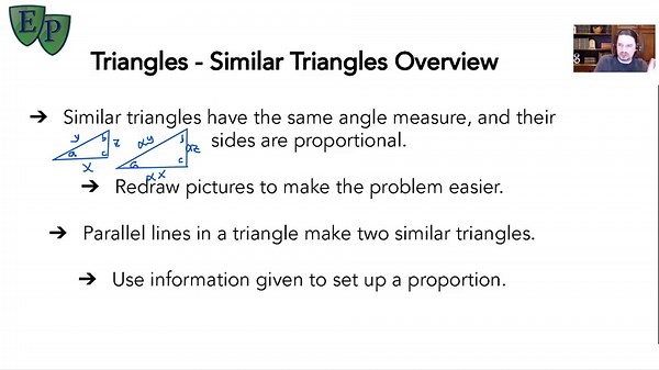 Triangles - Similar Triangles: Study.com SAT Math Exam Prep