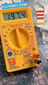 Resistor series parallel |multimeter ￼Test Resistance ￼| #shorts
