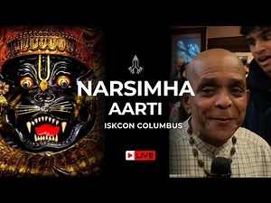 Powerful Narsimha Aarti | Powerful Chanting | ISKCON Columbus Devotion