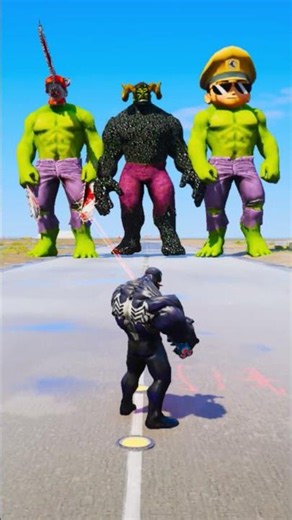 BLACK HULK GIANT & SHINGHAM HULK VS RANDOM SUPERHEROES #gta #shorts