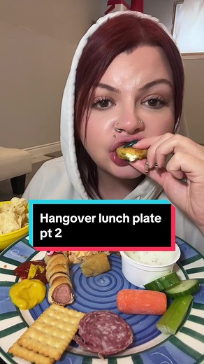 Hangover Lunch Plate Mukbang with Crunchy ASMR Eating Show