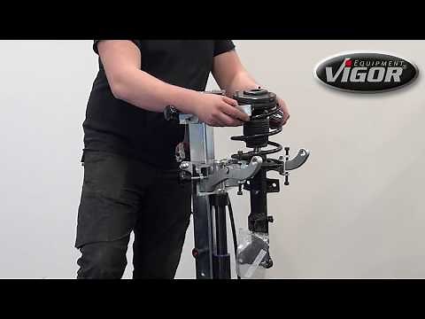 VIGOR V4476N Hydraulischer Federspanner inkl. 10 Federteller